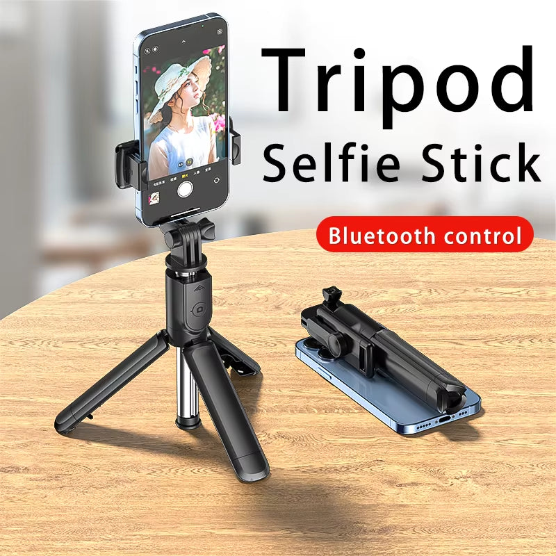 Bluetooth Wireless Selfie Stick Mini Tripod Extendable Monopod Remote Shutter for Iphone Samsung Xiaomi Phone Holder