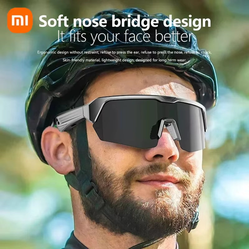 Xiaomi Smart Glasses Cycling Bluetooth Technology Audio Call Remote Headset Sunglasses Sports Driving Music Earbuds Headphones