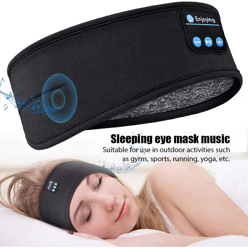 Fone Bluetooth Sleeping Headphones Eye Mask Sleep Headphone Bluetooth Headband Soft Elastic Comfortable Wireless Music Earphones