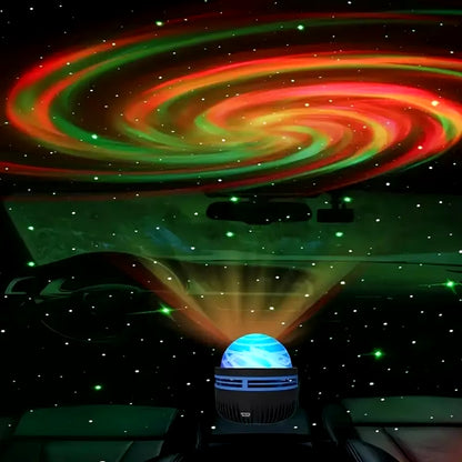 USB Northern Galaxy Light Vortex Star Projection Lamp with Remote Control Bedroom Night Projector for Kids Adult Party Gift