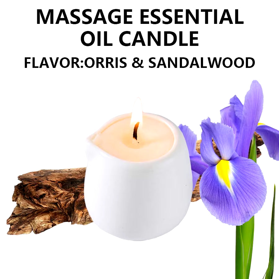 Fruity Scent Low Heat Massage Oil Candle Ultra Hydrating Body Care with Coconut Wax Oil 1.69 Oz Home Decor Valentines