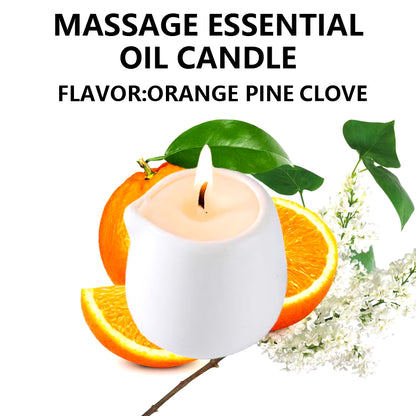 Fruity Scent Low Heat Massage Oil Candle Ultra Hydrating Body Care with Coconut Wax Oil 1.69 Oz Home Decor Valentines