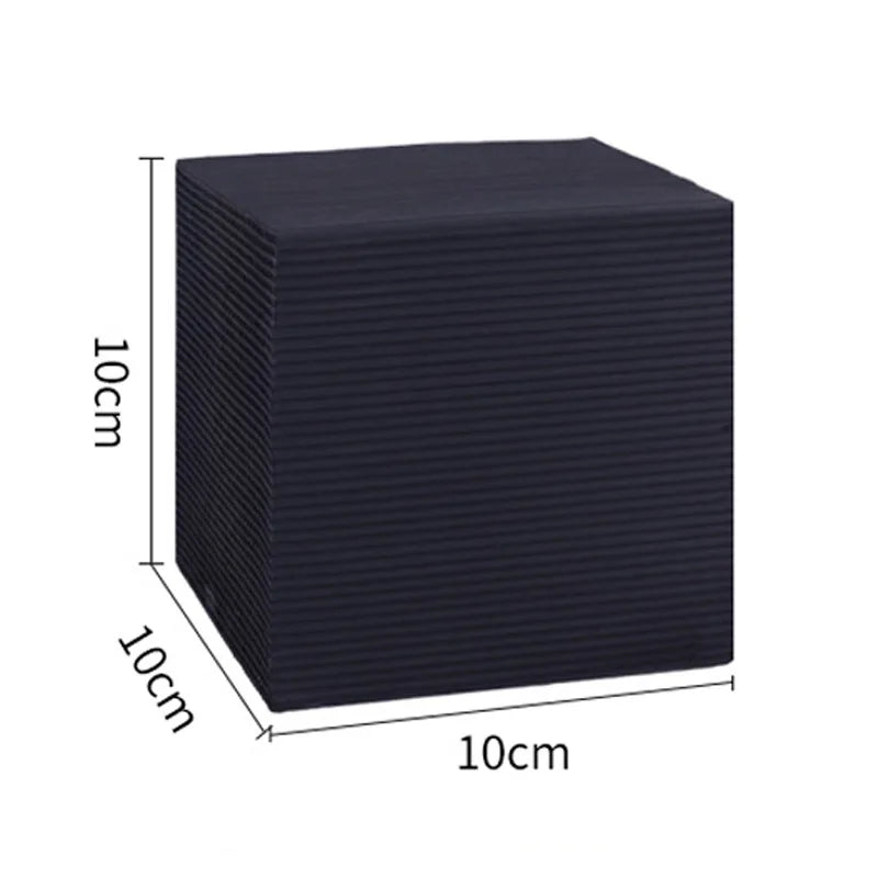 Activated Carbon Aquarium Filter, Cube Honeycomb Structure Charcoal Deodorant Water Purifier, for Pools Water Purification