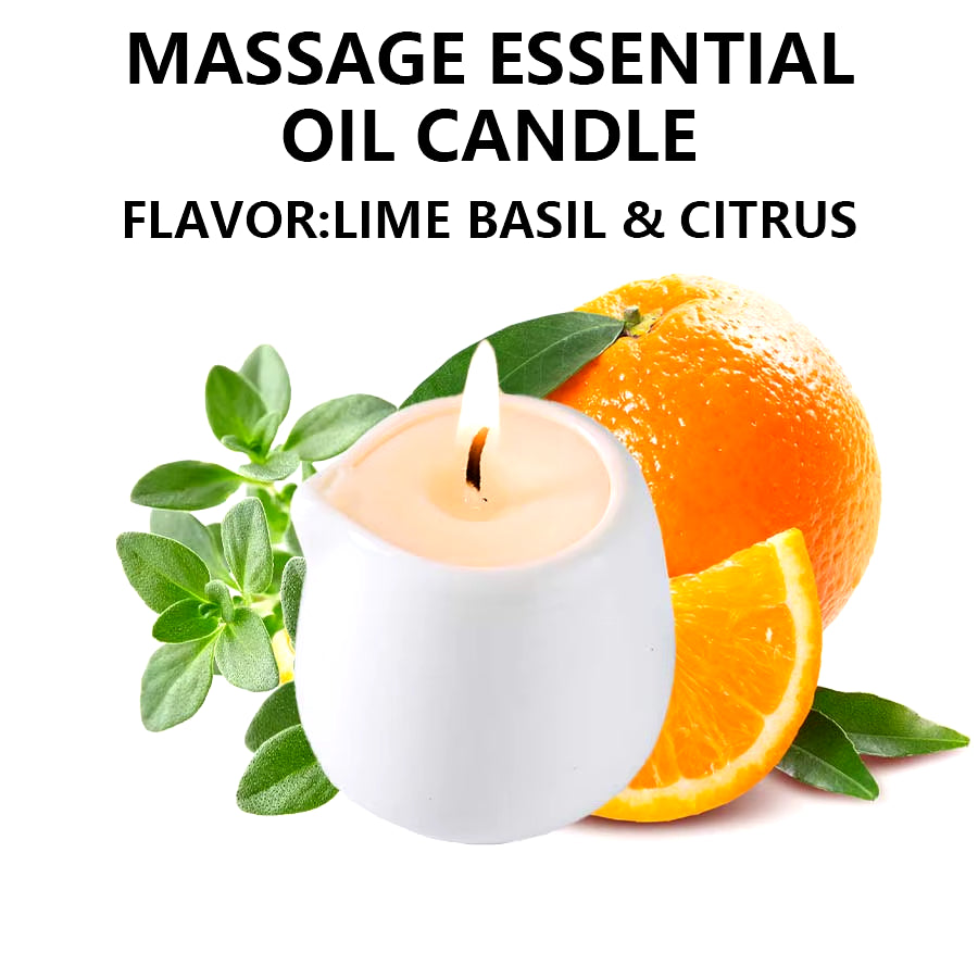 Fruity Scent Low Heat Massage Oil Candle Ultra Hydrating Body Care with Coconut Wax Oil 1.69 Oz Home Decor Valentines