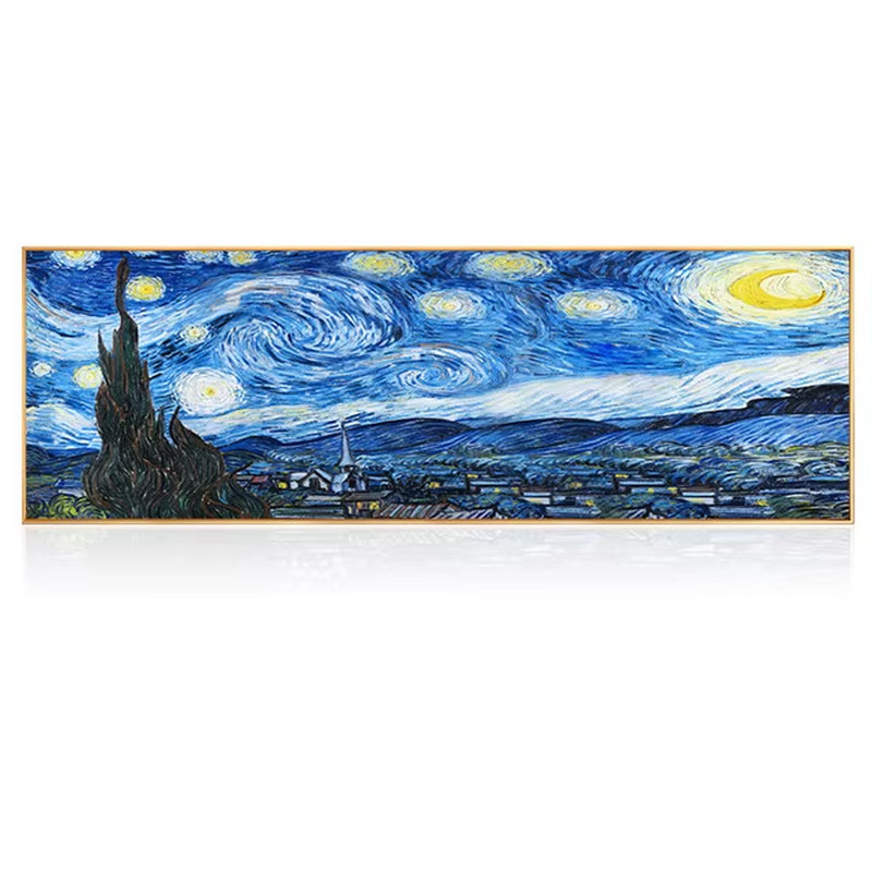 Famous Van Gogh Cafe Terrace at Night Oil Painting Reproductions on Canvas Posters and Prints Wall Art Picture for Living Room