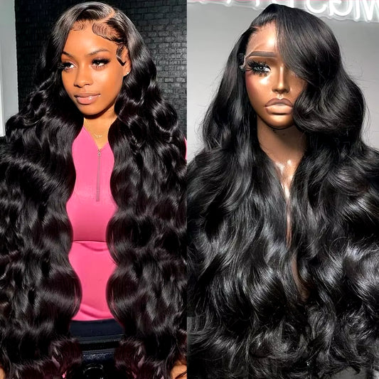 HD Transparent 13X4 13X6 Body Wave Lace Front Wig Pre Plucked 360 Lace Frontal Wig Human Hair Wigs for Women 5X5 Closure Wig