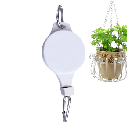 Garden Baskets Pots Hanging Hook Adjustable Lift Plant Pulley Set Retractable Pulley Pull down Hanger Plants Flower Hanger Hook